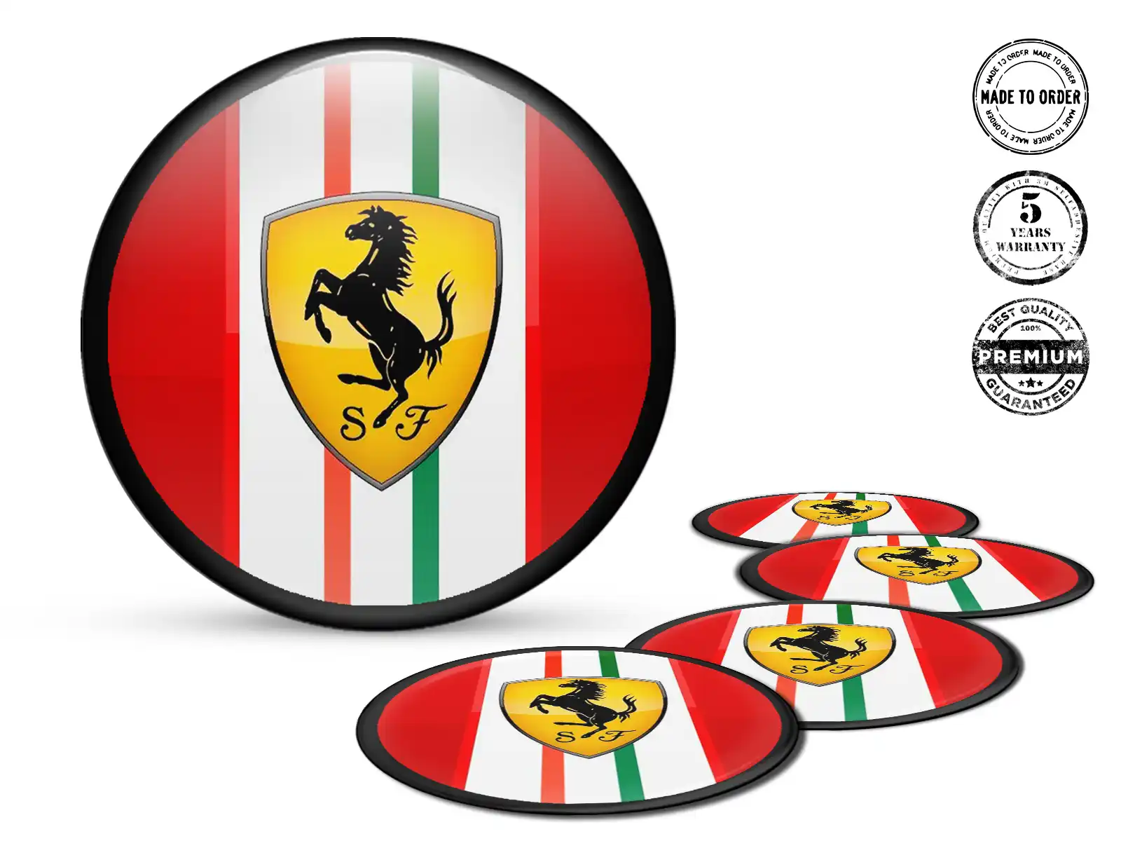 Ferrari Aufkleber Dome Stil Individuelle Rennsportembleme